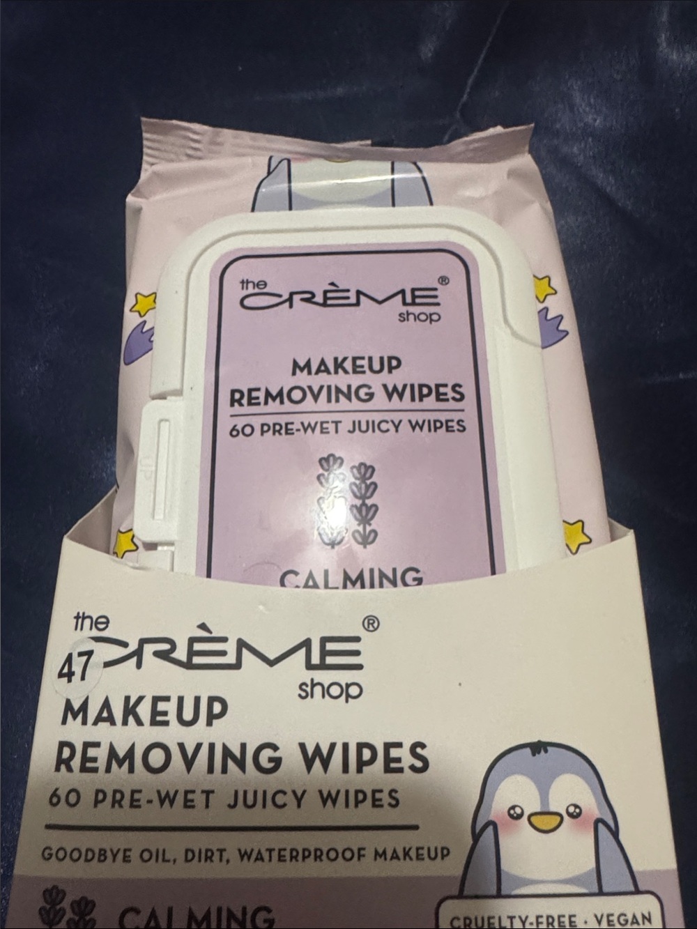 The Crème Shop Calming Makeup Removing Wipes - (60 wipes)